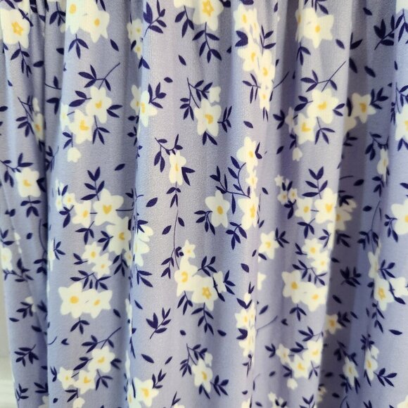 Coolmee Purple Short Sleeve Floral Summer Dress - Picture 8 of 12